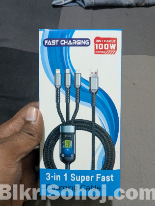 3 in 1 cable 100 watt